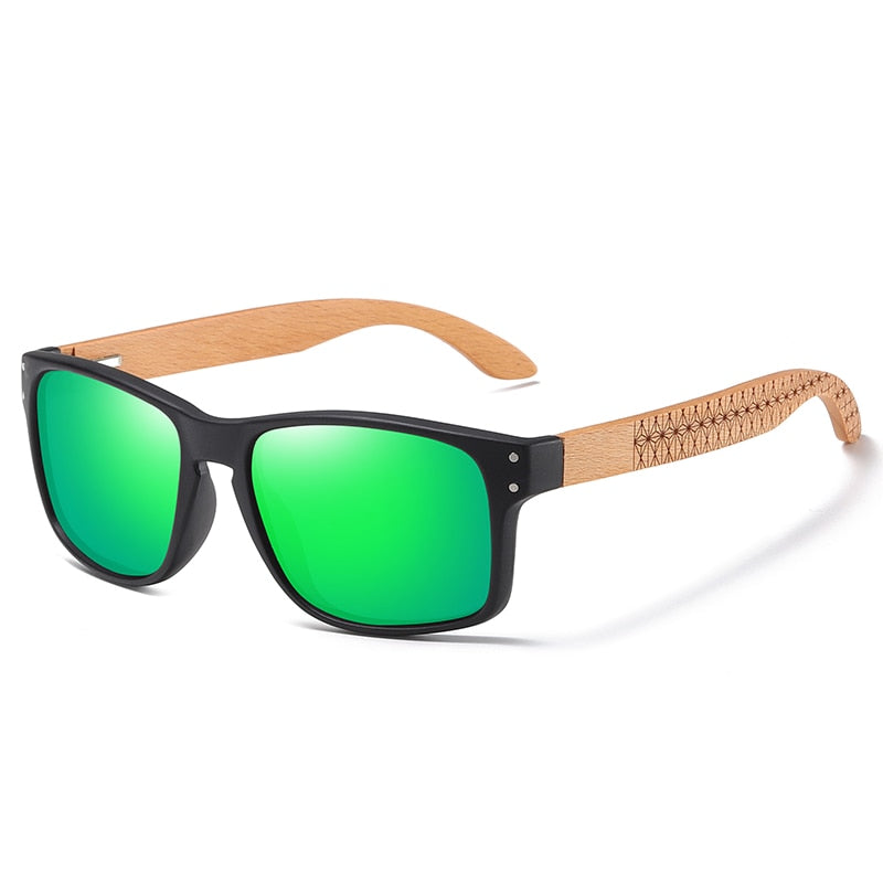Brand Design Beech wood Handmade  Men Polarized Sunglasses