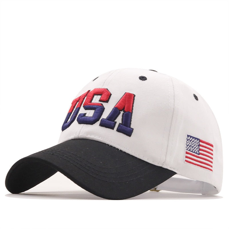 USA Flag Baseball Cap For Men Women Cotton Snapback Cap