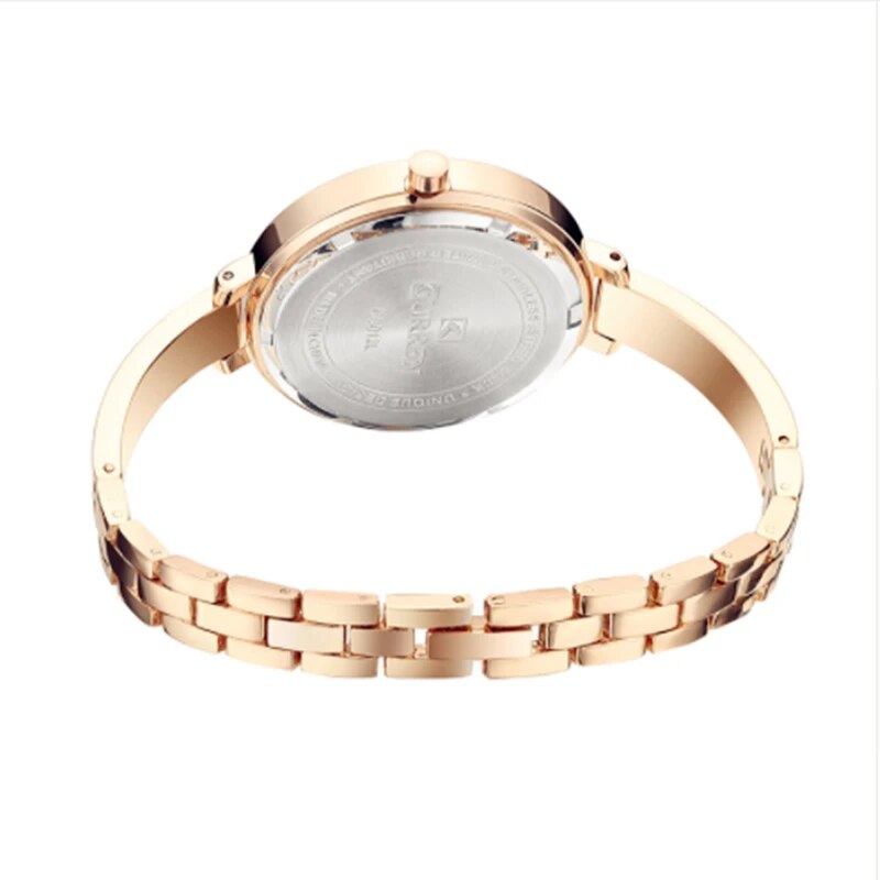 Stainless Steel Ultra Thin Quartz Watch Female Clock Women's Watch