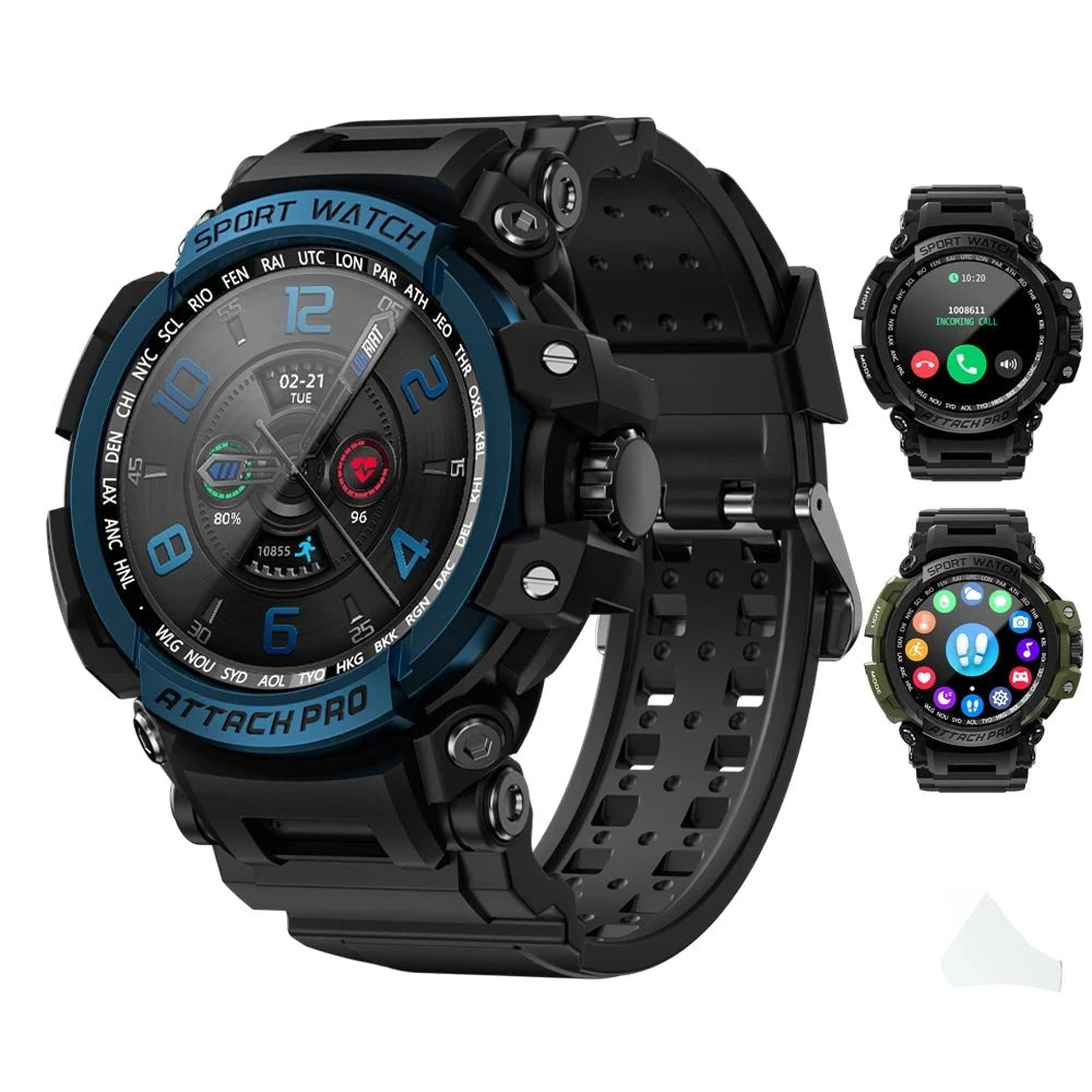 Bluetooth Calls Watches 5ATM Waterproof Fitness Tracker Sport Smart Watch