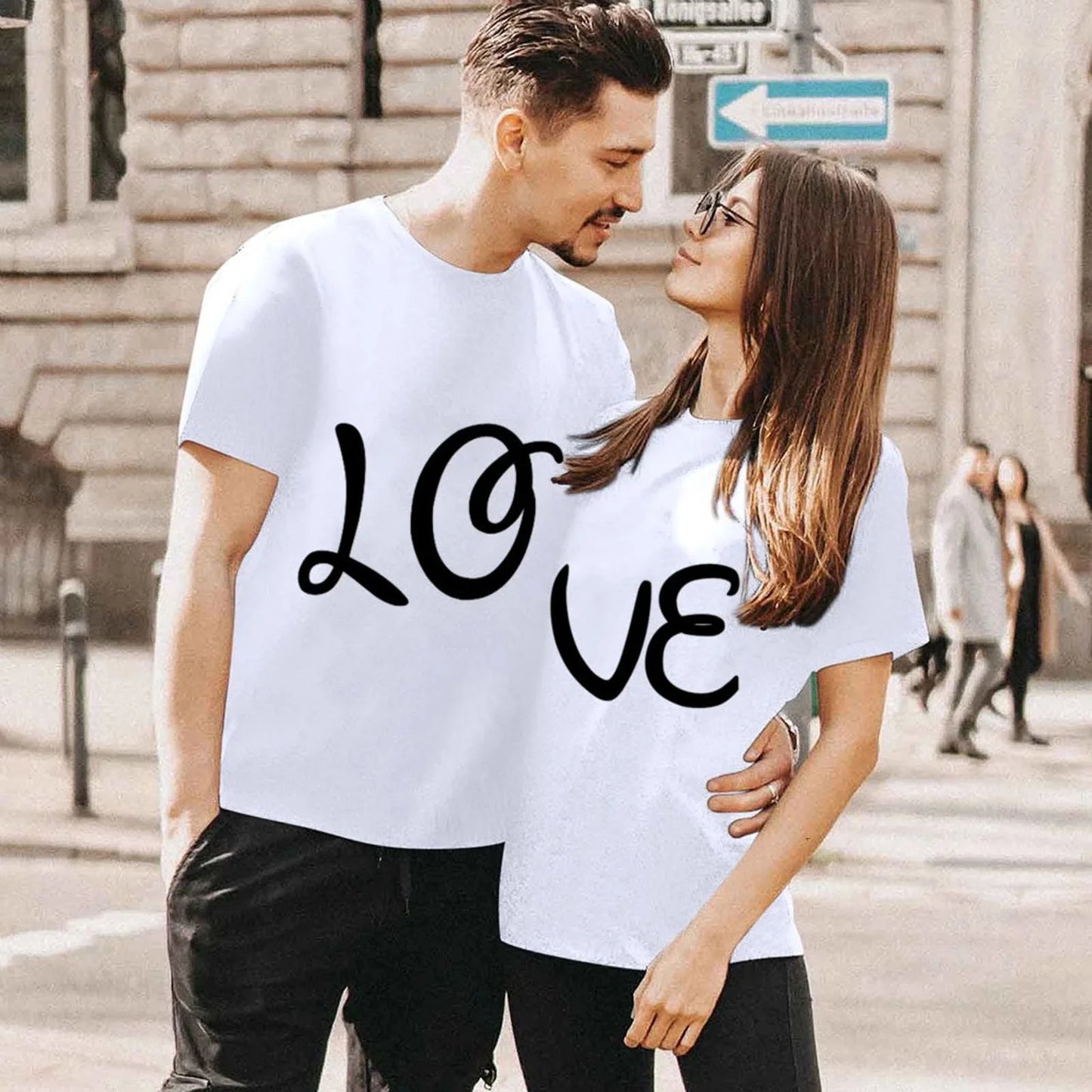 King Queen Couples T Shirt Combination Love Print Couple Tshirt