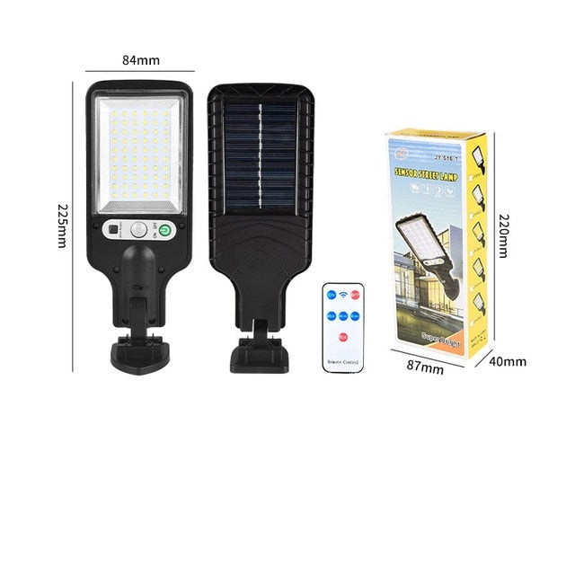 Solar Street Lights Outdoor 108COB LED Solar Lamp With 3 Lighting Mode