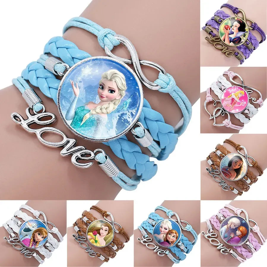Anime Disney Frozen 2 Elsa Anna Princess Cartoon Bracelet ovely Wristand