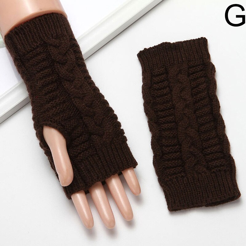 Fashion Warmer Winter Women Gloves Stylish Hand Gloves Girl Arm Crochet Knitting Hollow Heart Mitten Warm Fingerless Gloves