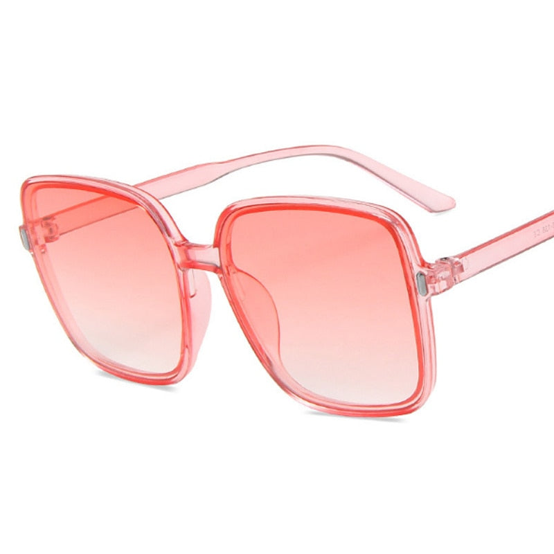 Square  Woman Retro Vintage Gradient Sunglasses