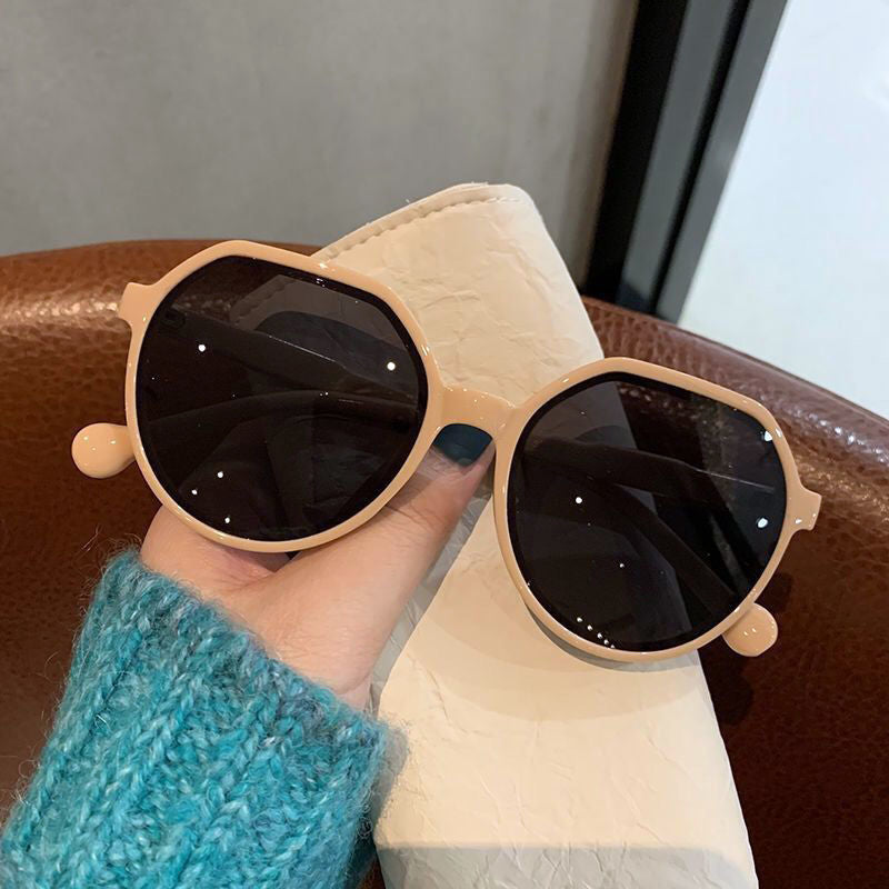 Fashion Style All-match Trend Round Frame Sunglasses