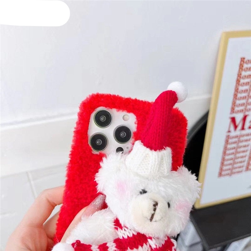 3D Christmas Doll Phone Case For iPhone 14 Pro Max 13 12 11 6 7 8 Plus X XS XR SE 2