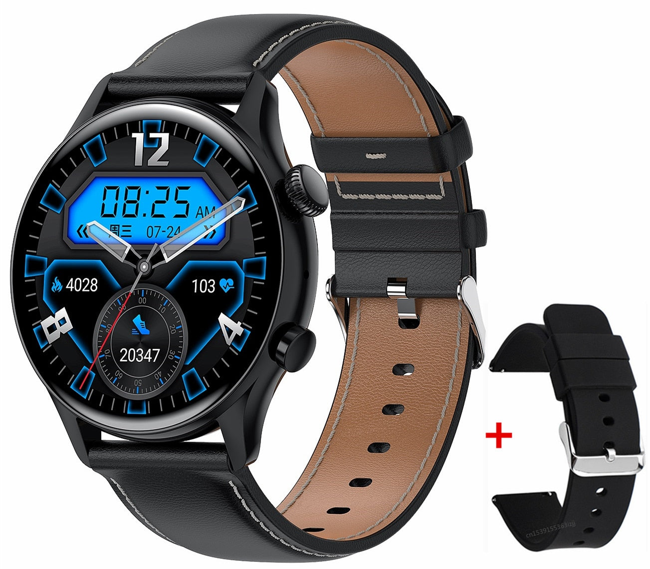 Bluetooth Call  Smartwatch Men AMOLED  Screen  IP68 Waterproof Smart Watch
