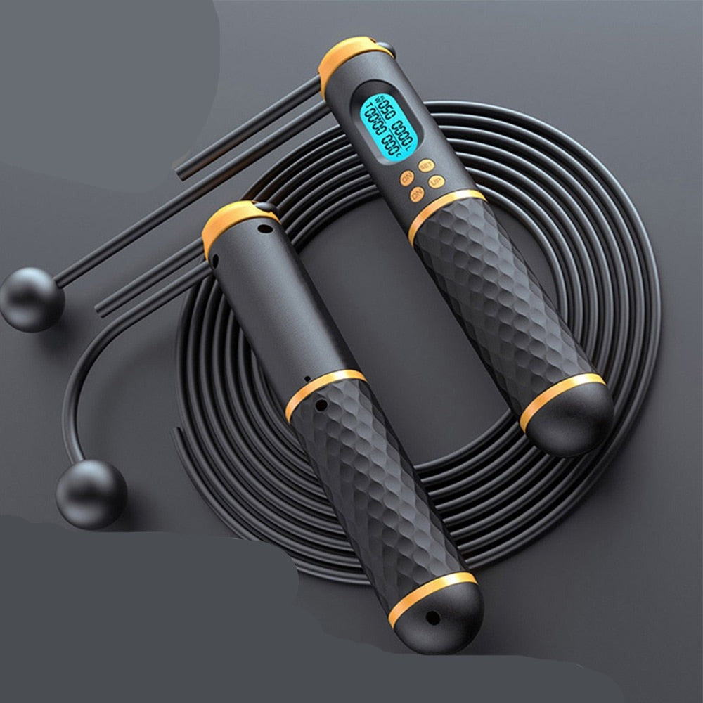 Weight Loss Jump Rope Counter Speed Digital Jump Rope Crossfit Adjustable Cordless Skipping Rope Fitness Jump Rope Professional