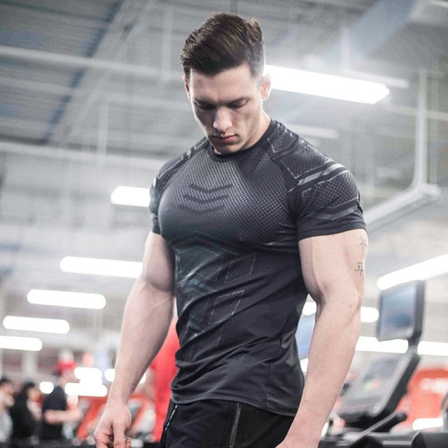 Sporting Skinny Fitness Bodybuilding Workout  T-shirt  for men