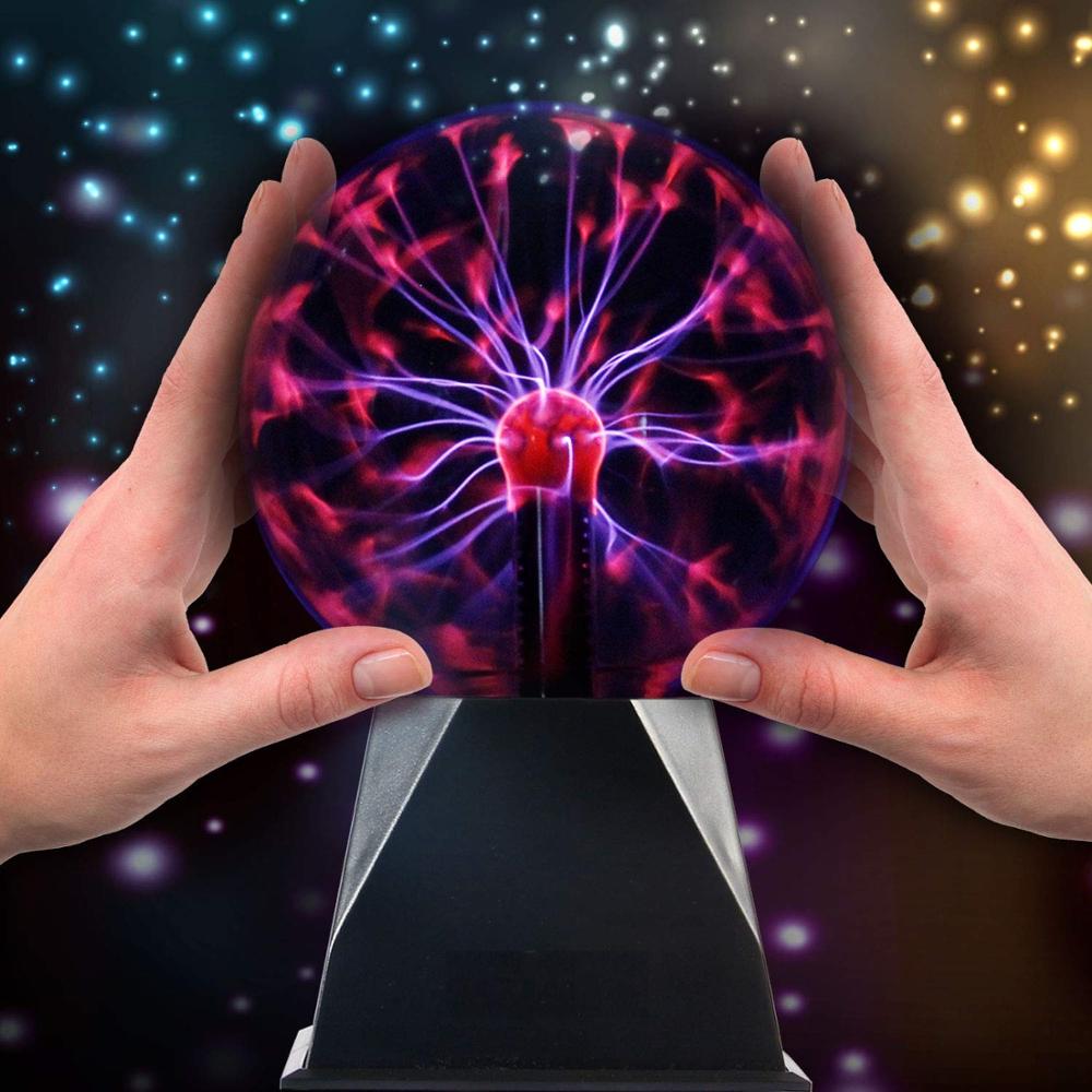 Magic Plasma Ball Desk Lamp Light Nebula Sphere Lightning Globe Glass Balls