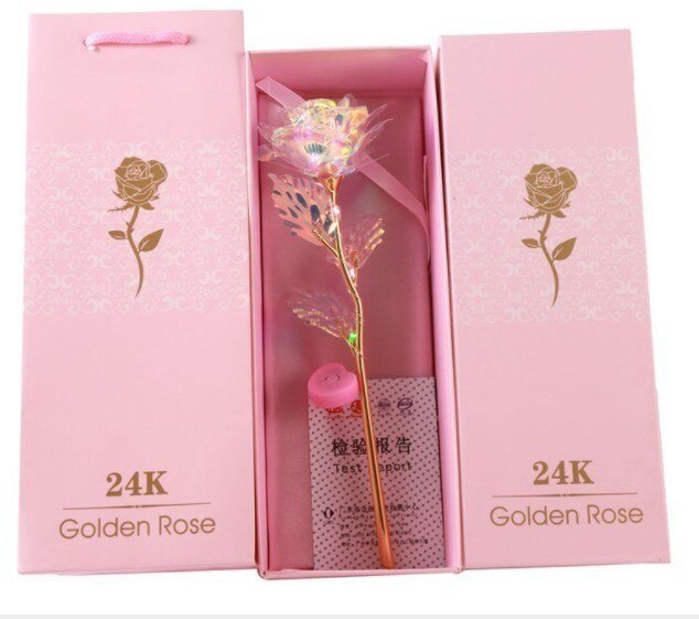 Creative 24K Foil Gold Rose  Valentine's Gift