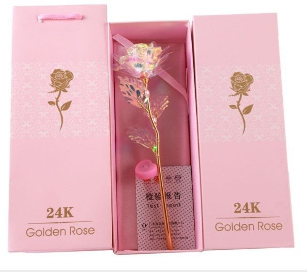 Creative 24K Foil Gold Rose  Valentine's Gift