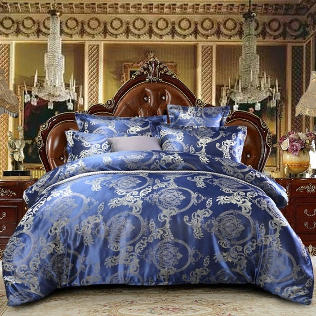 Luxury Jacquard Bedding Set King Size Duvet Cover