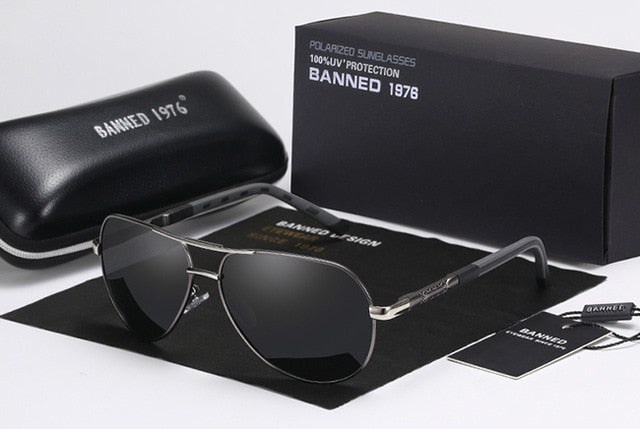 High quality Anti glare Polarized Aluminum  hot Men's Sunglasses