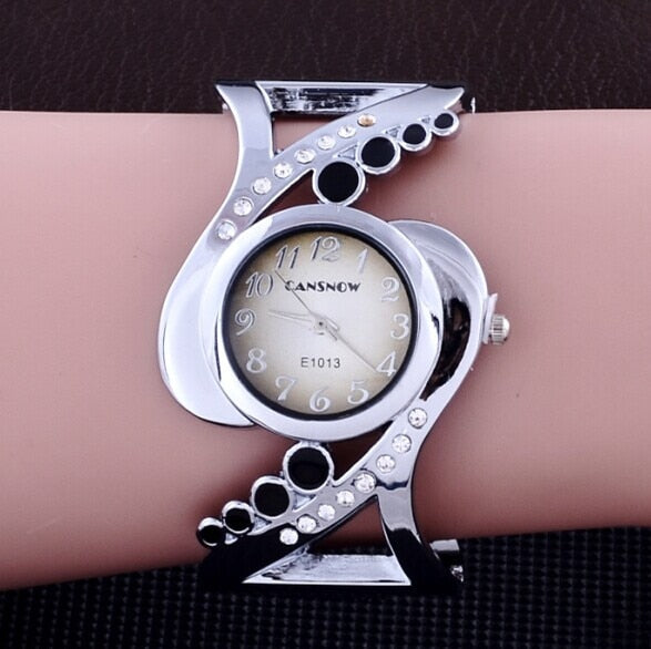 women bangle  quartz crystal  rhinestone fashion female wrist watch