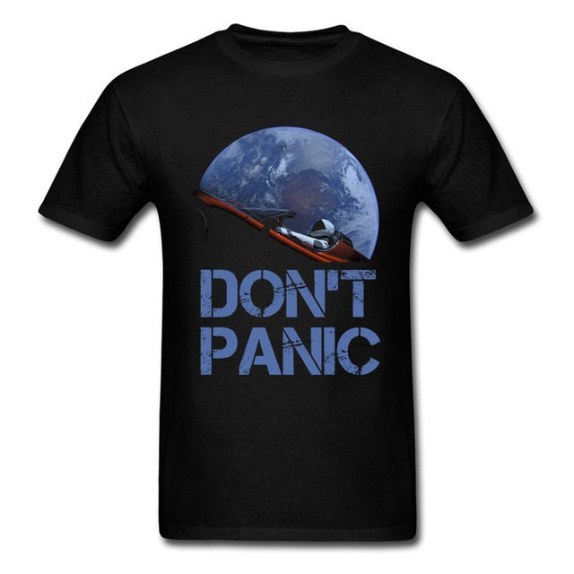 Novelty Occupy Earth SpaceX Star man 100% Cotton T Shirt