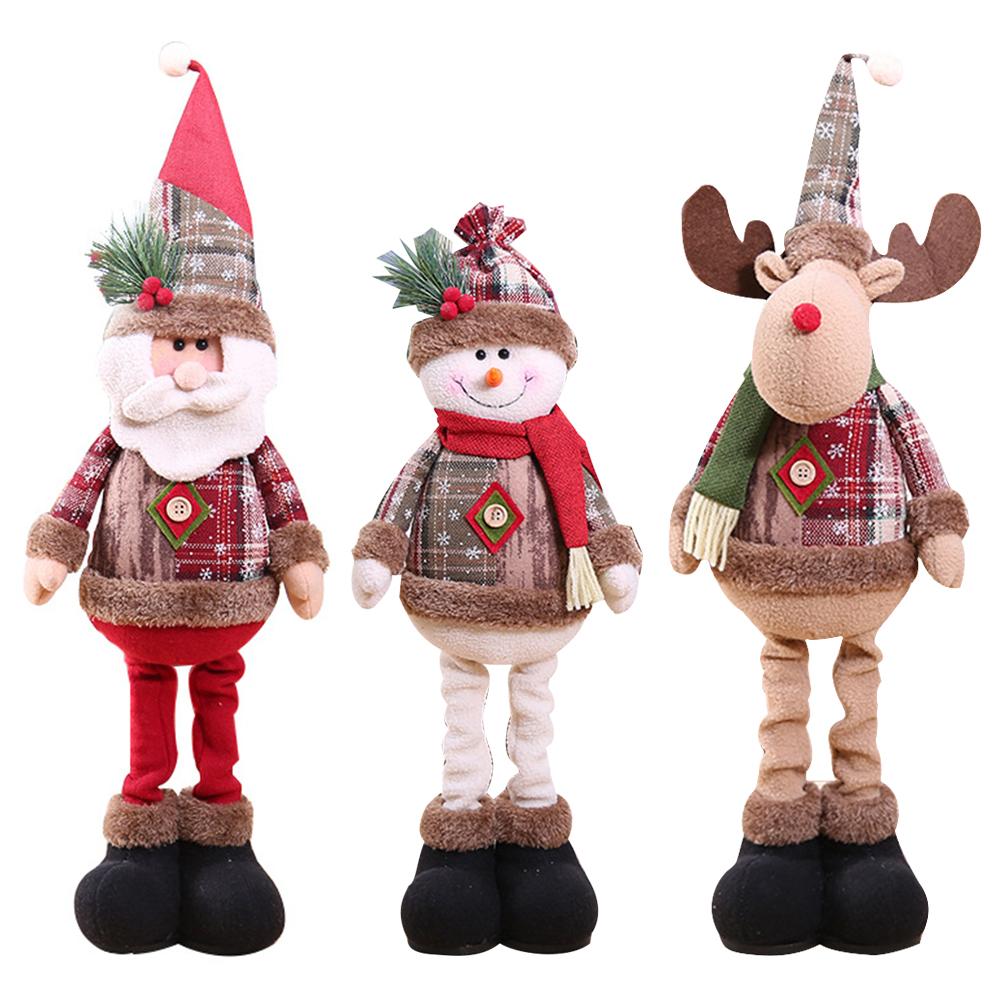 Dolls Christmas Tree  Elk Santa Snowman Christmas Decorations