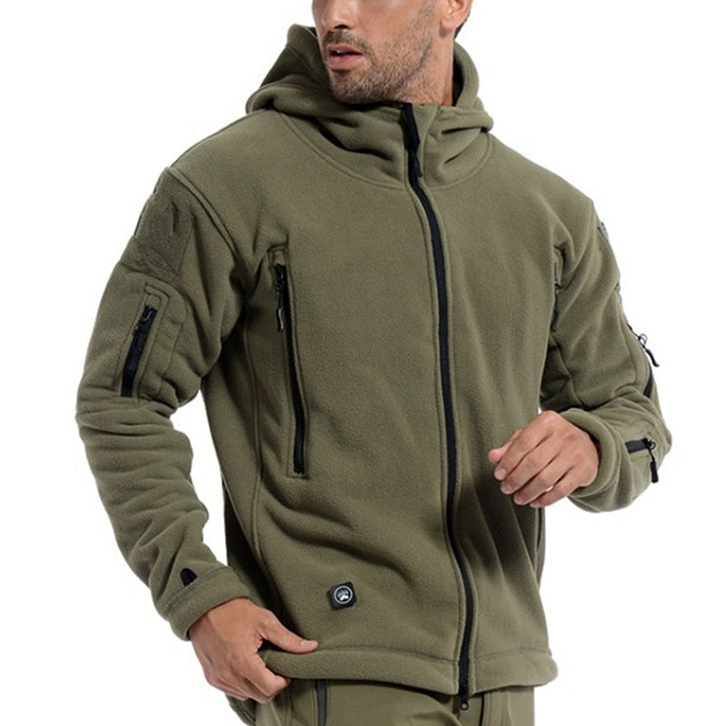 Men Winter Thermal Outdoors Sports Hooded Coat Hiking Hunting Camping Jacket
