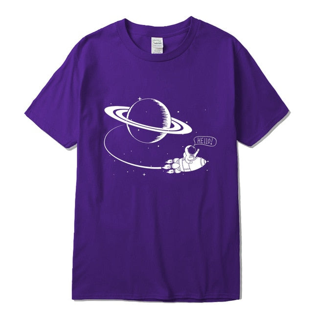 100% cotton T-shirt  funny Space flight T shirt