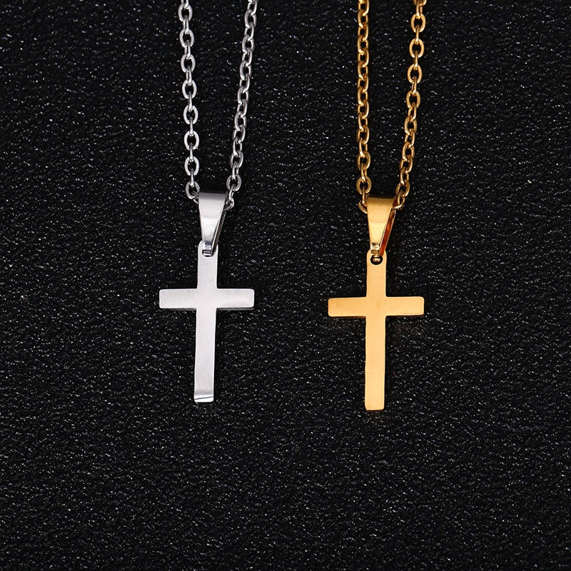 Hot Small size Christian Jesus Cross  Pendant Women Necklace