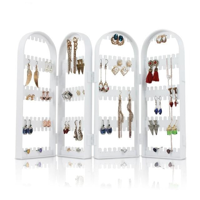 Plastic Clear Studs  Earring Jewelry Display Rack Stand Holder