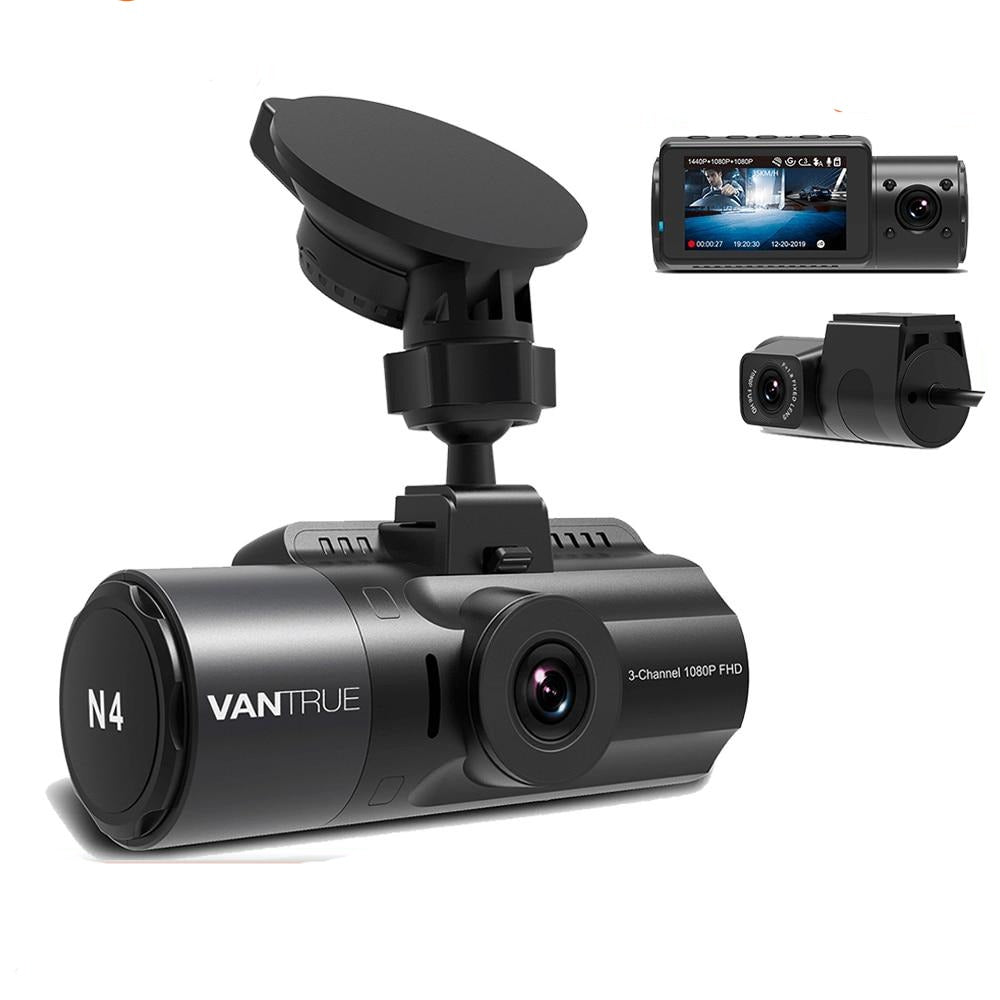 4K Car Video Recorder 3 in 1   GPS DVR Dashcam Rear View Camera