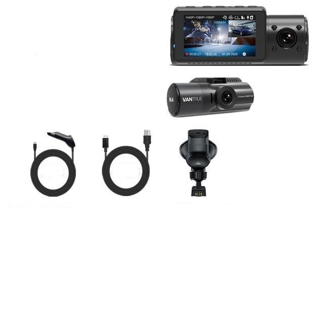 4K Car Video Recorder 3 in 1   GPS DVR Dashcam Rear View Camera