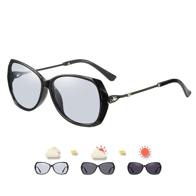 Photochromic Sunglasses For Women Polarized  Oversized Ladies Eyewear