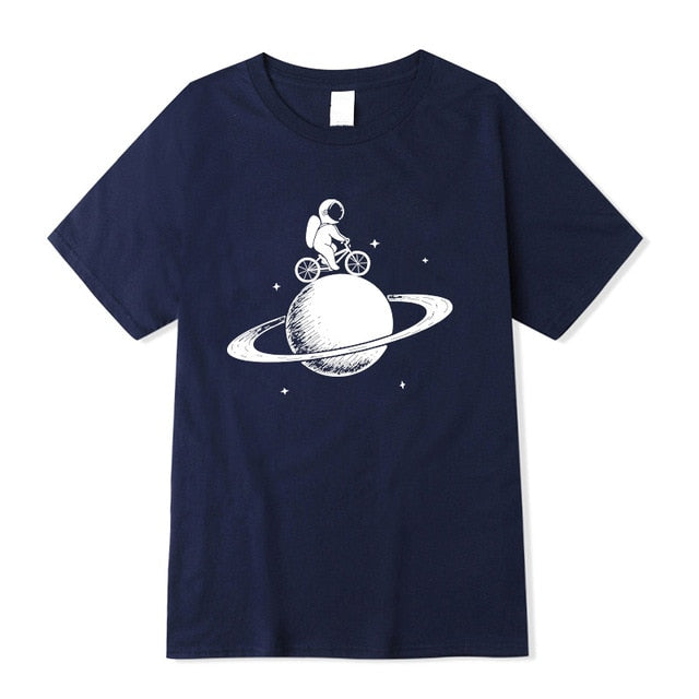 100% cotton short sleeve funny  space design Men t shirt