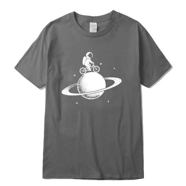 100% cotton short sleeve funny  space design Men t shirt