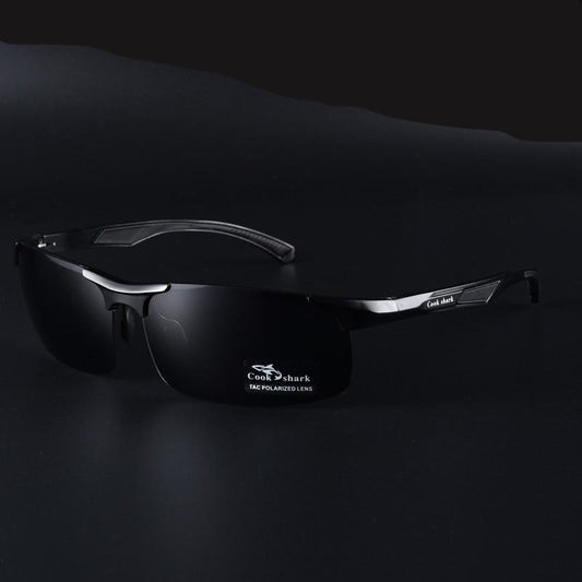 Day and night dual-use men's color-changing polarized sunglasses