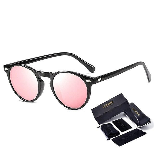 Round Sunglasses For Women Classic Ultralight  Polarized Driving Glasses