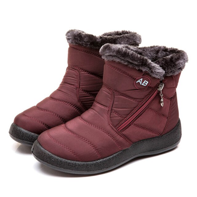Snow Boots  Non-slip Women Winter Boots Fur Warm waterproof Ankle Boots