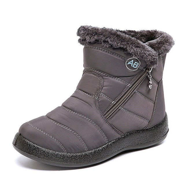 Snow Boots  Non-slip Women Winter Boots Fur Warm waterproof Ankle Boots