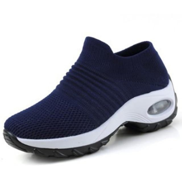 Breathable Casual Sneakers Platform Shoes Mesh  Thick Sole Women Shoes