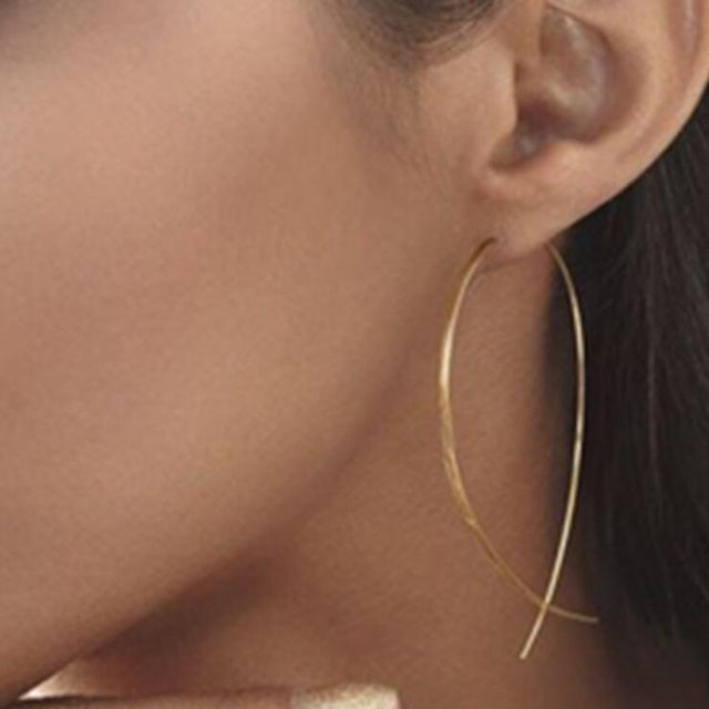 Red Rose  Big Rhinestone Earrings  For Women Rose Gold Spiral Dangle Earring