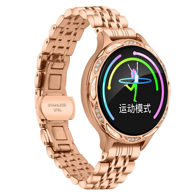 Women IP68 sports Wristwatch  Bluetooth Watch Bracelet