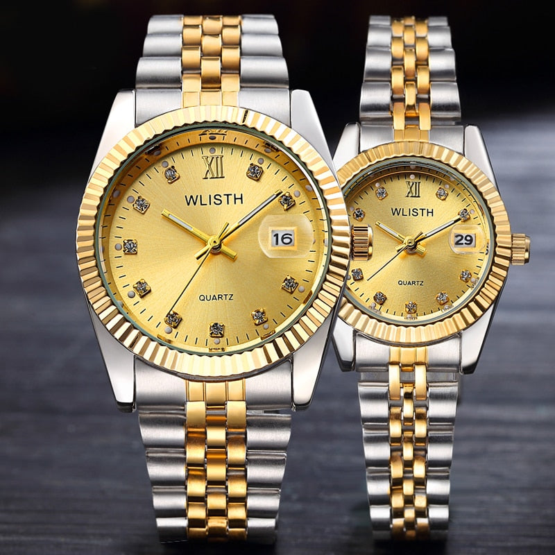 Women men  Diamond water resistant  Watch
