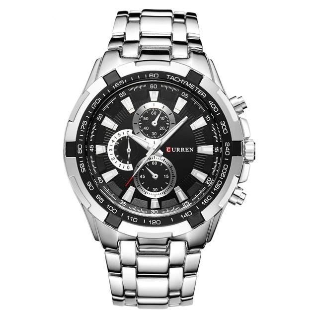 quartz Top Brand Analog  Waterproof men's watch
