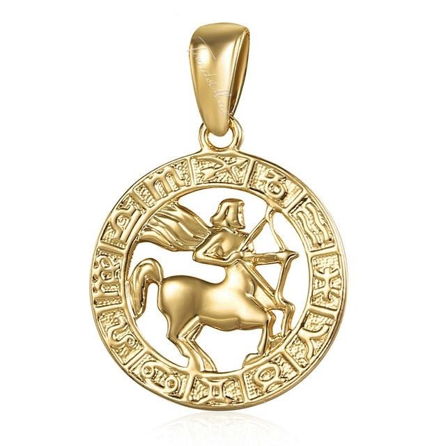 Zodiac Sign Constellations gold Pendants Necklaces For Women & Men