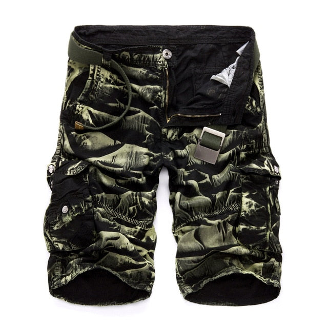 Military Camouflage  Cotton Loose Work Casual Short Pants Plus Size for men