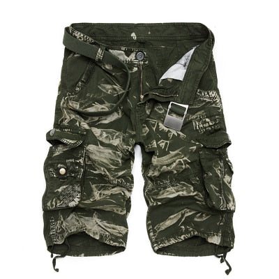 Military Camouflage  Cotton Loose Work Casual Short Pants Plus Size for men