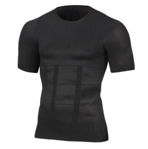 T-Shirt Compression Body Building Shirt for Men Summer Slim Under Shirt