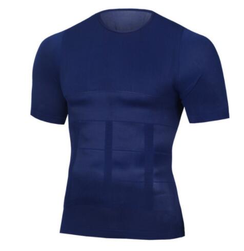 T-Shirt Compression Body Building Shirt for Men Summer Slim Under Shirt