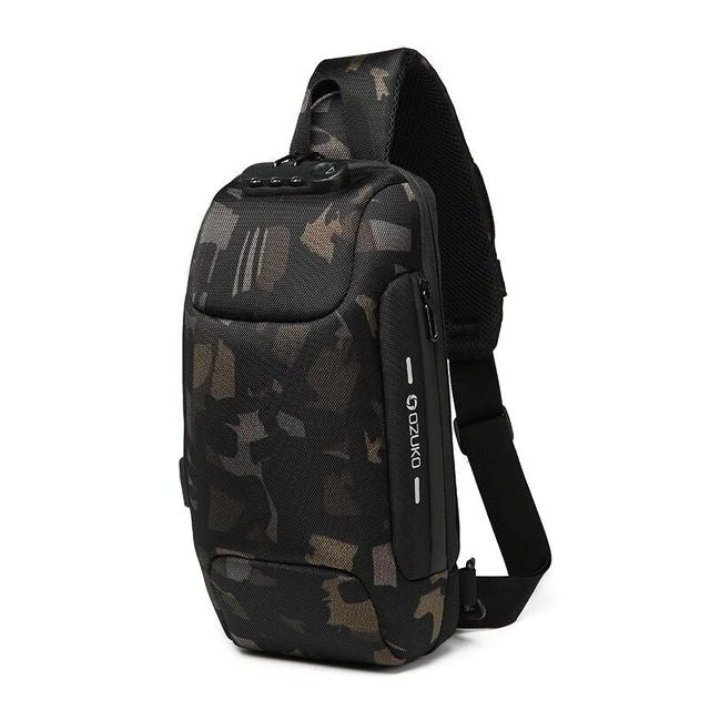 Multi-function Cross body  Anti-theft   Waterproof  men's backpack